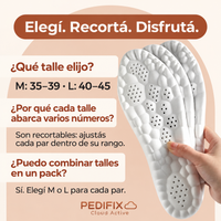 Plantillas Ortopédicas Pedifix Cloud Active