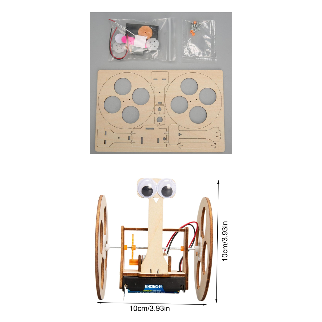Kit STEM de Madera para Armar – Robot Solar Educativo para Niños