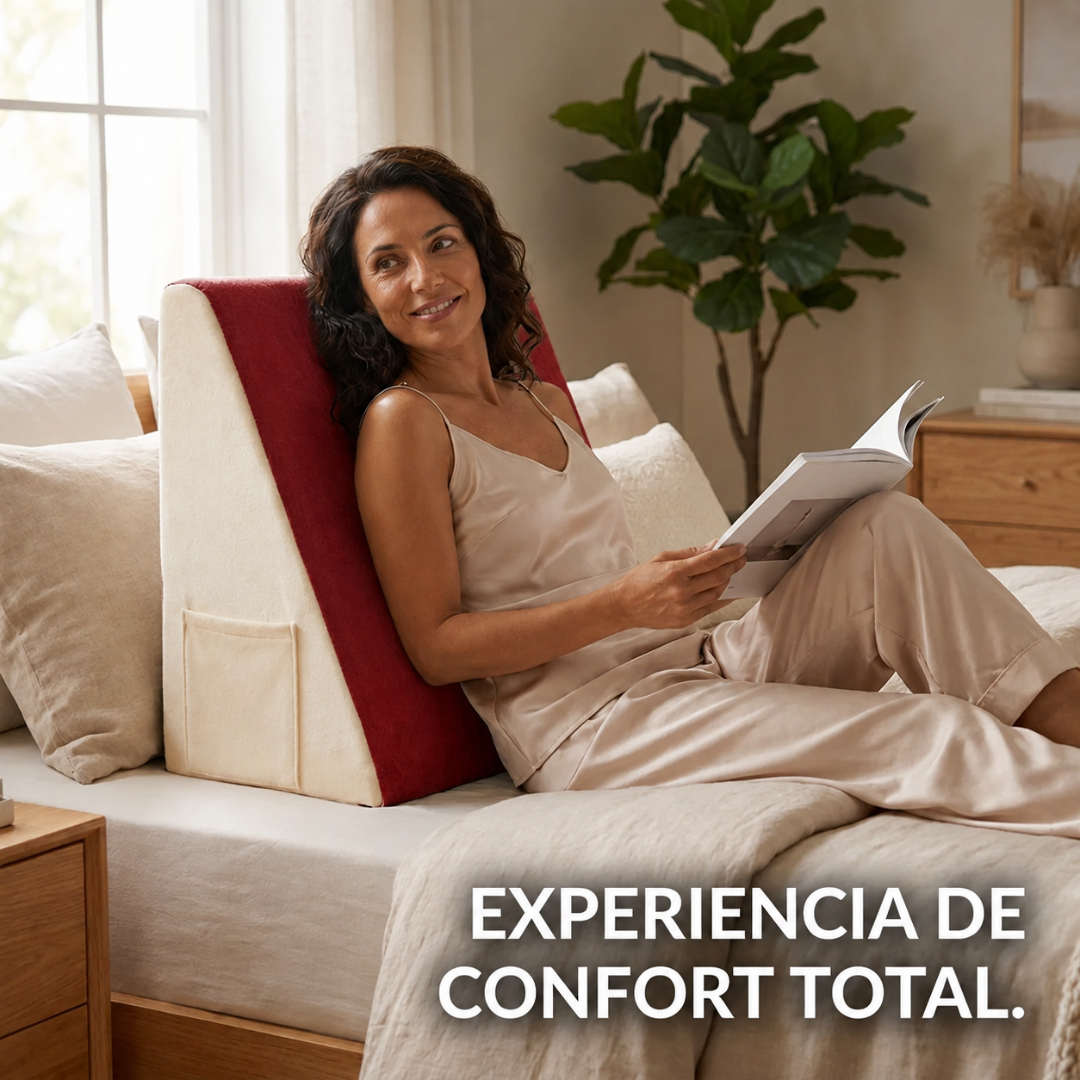 Respaldo Almohada Triangular Memory Foam Suave