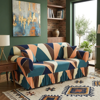 Funda Sillon Elastizada Cubre Sofá Con Falda - Muymo Hogar