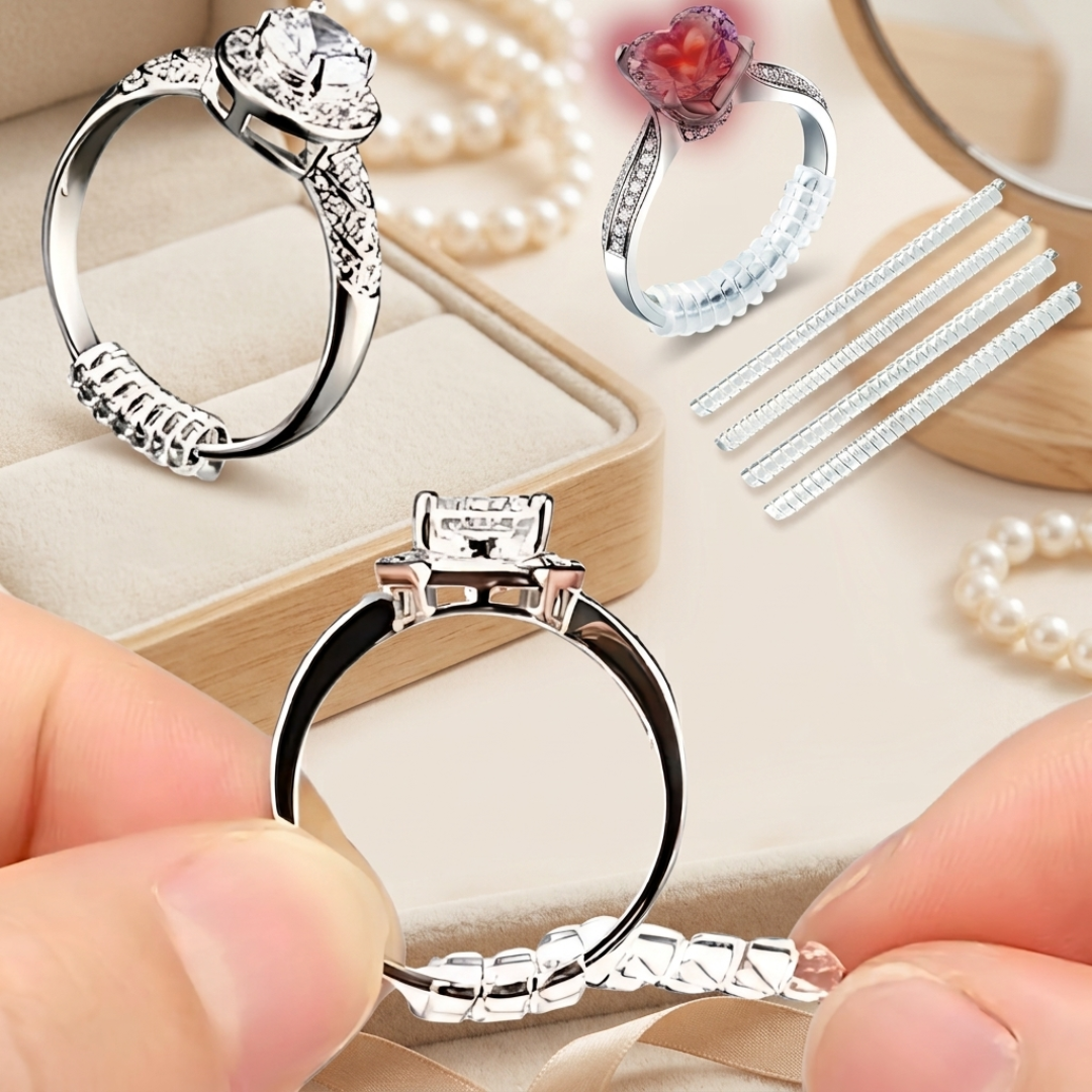 Set x12 Ajustadores de Anillo TPU Invisible – Ajuste Cómodo y Seguro