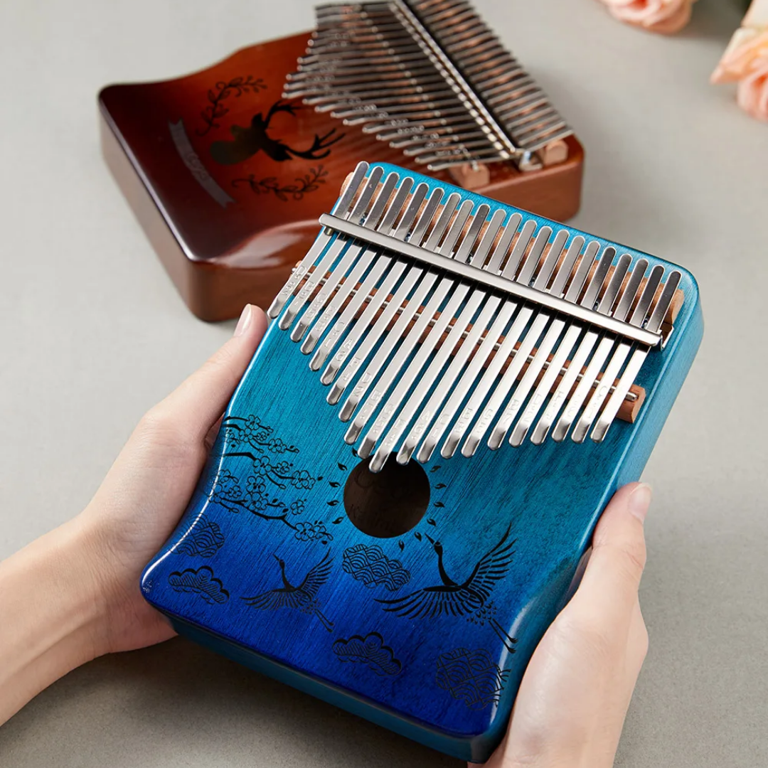 Kalimba de 21 Teclas en Madera de Kaoba