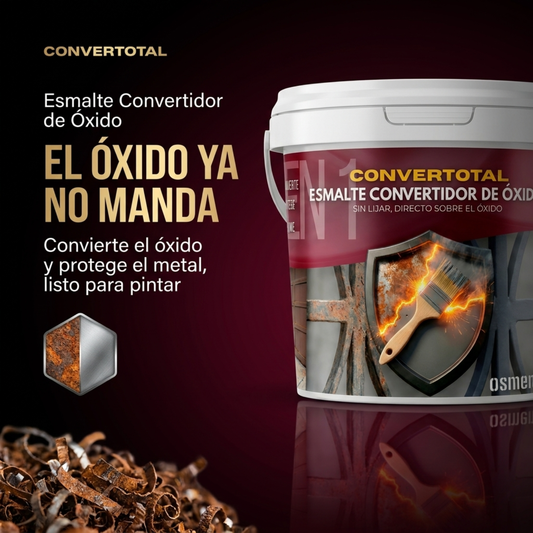 Esmalte Convertidor De Óxido Convertotal Pintura Antióxido 1 Litro