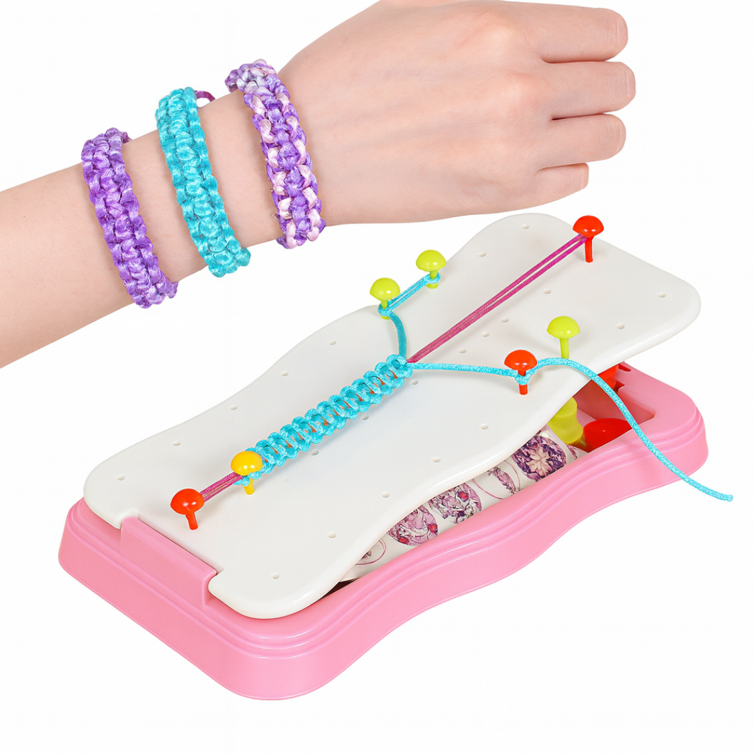 Kit Para Crear Pulseras de Hilo con Telar y Accesorios para Niños