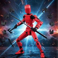 Figura Articulada Dummy 13 Impreso 3D + Armas