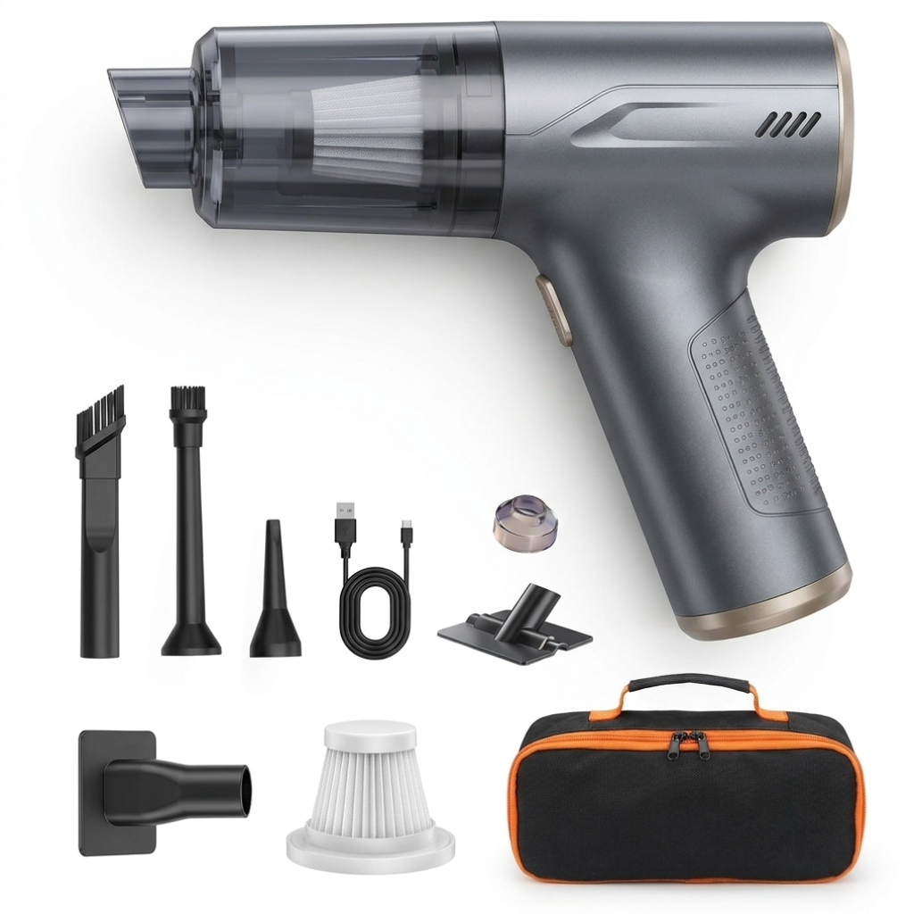 Aspiradora Inalámbrica Portátil Auto 120W Recargable