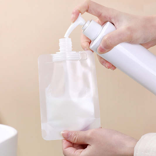 🎁 Pack Bolsitas Reutilizables Para Shampoo y Cosméticos (100% off)