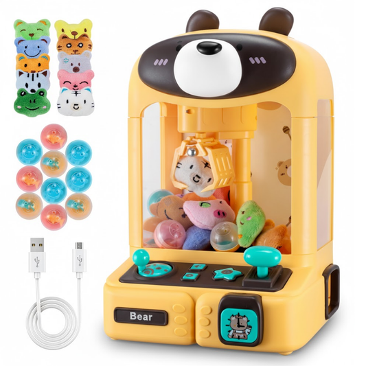 Máquina De Garra Juguete Eléctrico USB Con Muñecos Para Niños