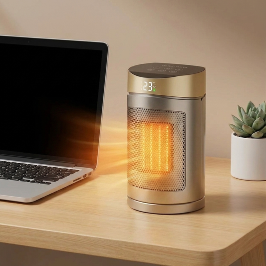 Calefactor Eléctrico Cerámico Oscilante con Control Remoto 1500W
