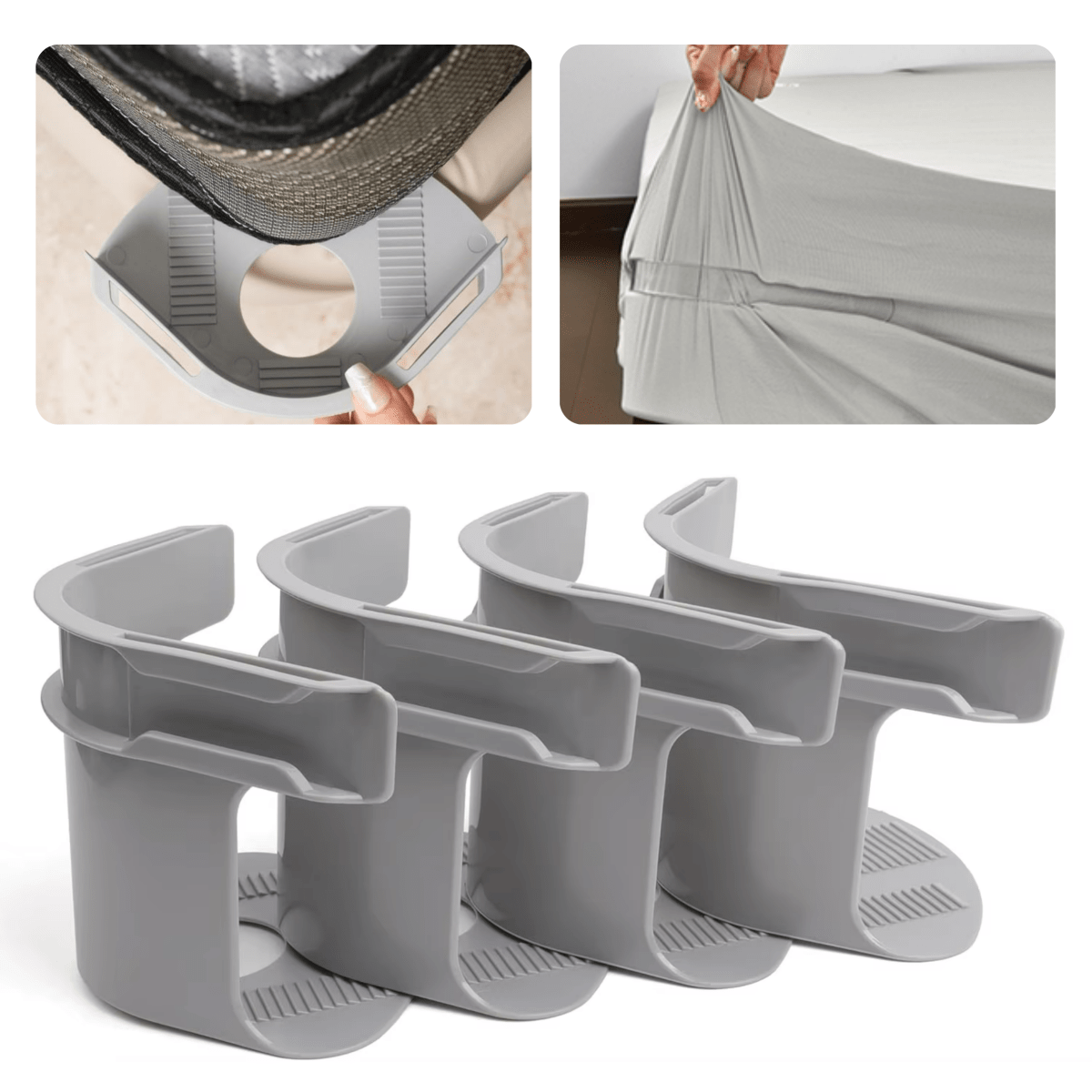 Pack de 4 Sujetadores De Sábanas Antideslizantes - Muy Moderna Uruguay