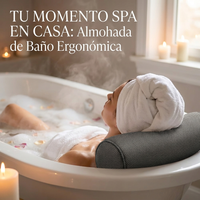 Almohada Bañera Antideslizante Ventosas Soporte Espalda Cuello