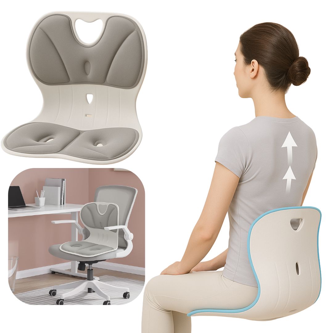 Asiento Corrector De Postura Con Respaldo Acolchonado