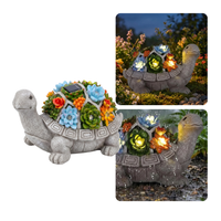 Tortuga Solar Decorativa Con Luces LED Para Jardín Patio Y Balcón - Muy Moderna Uruguay