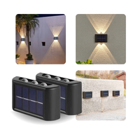 Focos Solar Bidireccional de Pared Exterior Pack x2