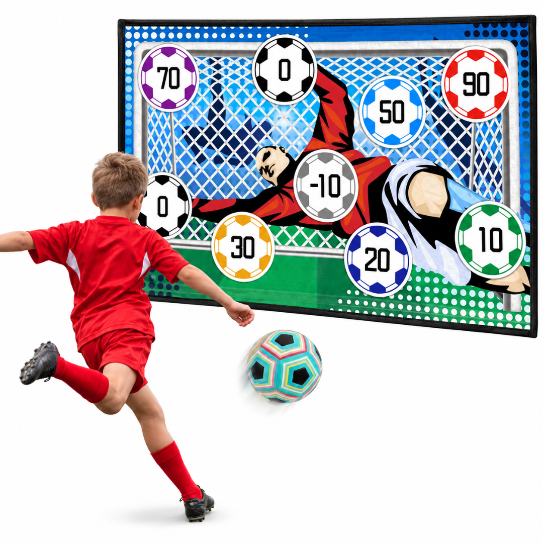 Alfombra de Fútbol con Pelota de Velcro 150x100 cm