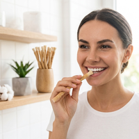 Cepillo de Dientes Natural Miswak - Pack x10 Ecológico y Biodegradable