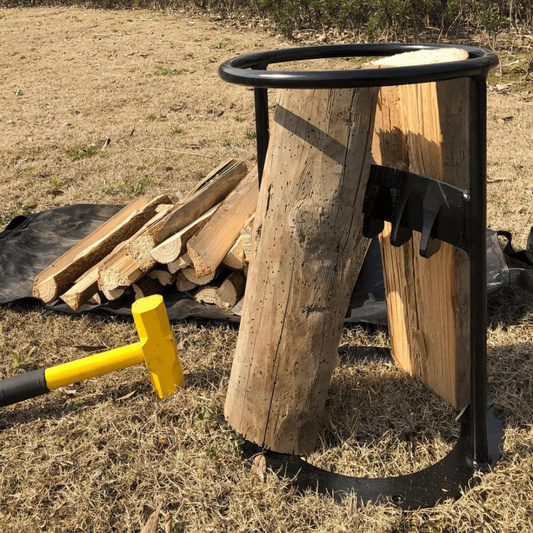 Base de Acero para cortar Leña para Hogar y Camping - OSMENER™