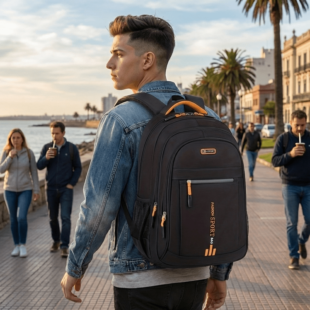 Mochila Unisex Para Trabajo Estudio Y Viaje - Muy Moderna Uruguay
