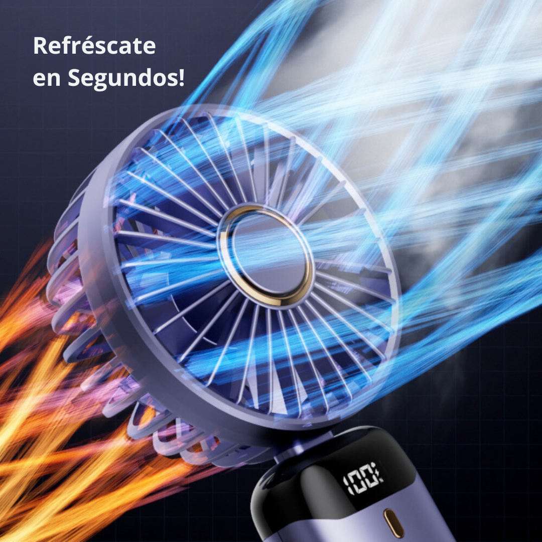 Mini Ventilador De Mano Portátil 5 Velocidades