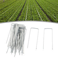 Pack De 100 Grampas Galvanizadas Para Tejido  Y Jardín