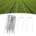 Pack De 100 Grampas Galvanizadas Para Tejido  Y Jardín