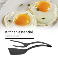 Espatula Pinza 2 en 1 Ideal para Huevos, Carne, Panqueques