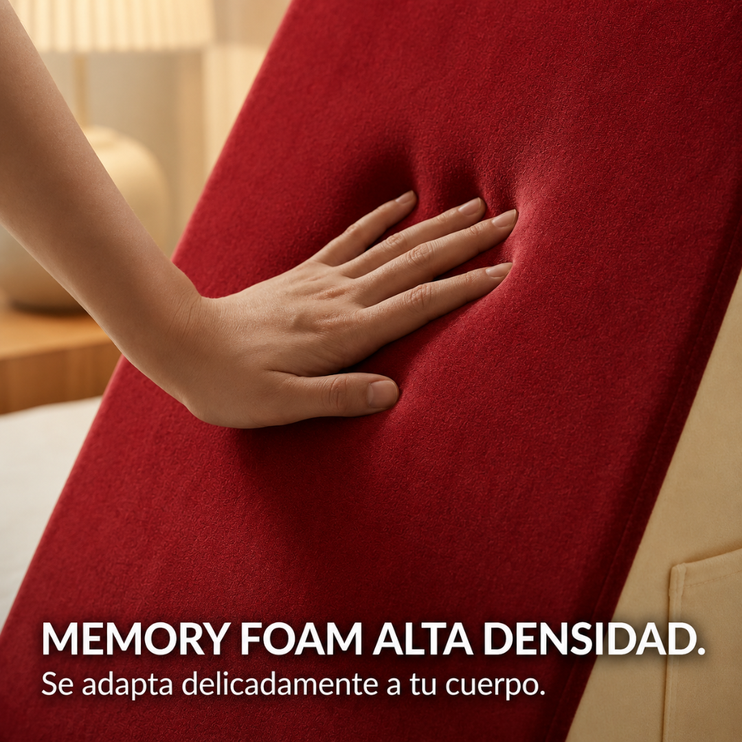 Respaldo Almohada Triangular Memory Foam Suave