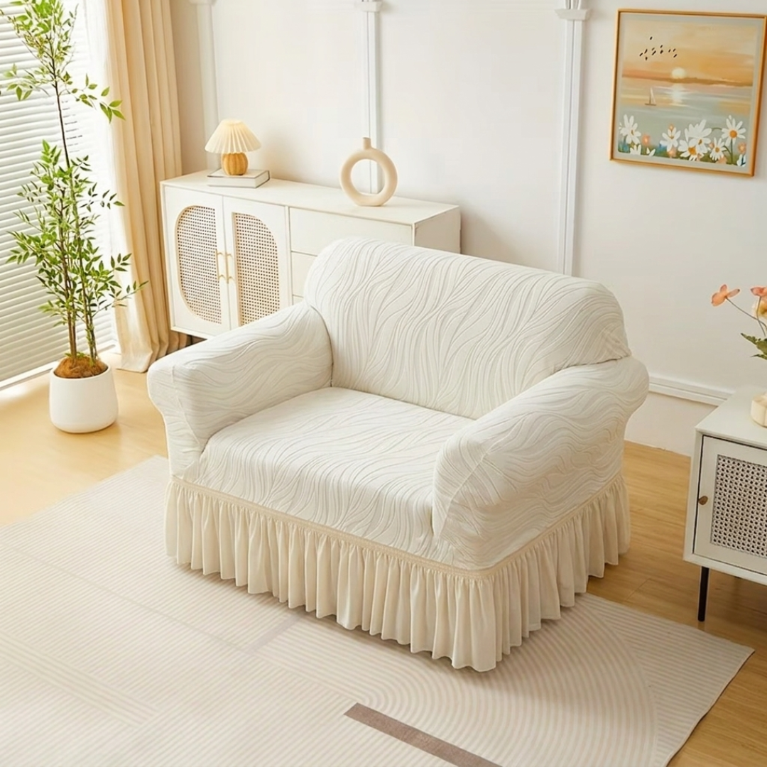 Funda Sillon Elastizada Cubre Sofá Con Falda - Muymo Hogar