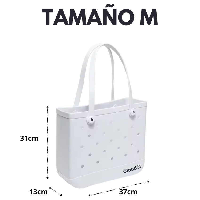 Bolso CLOUD M: 37 cm de largo, 13 cm de ancho y 31 cm de alto