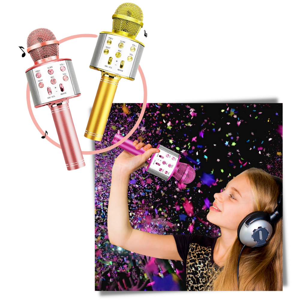 Micrófono de Karaoke Inalámbrico Bluetooth