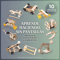 Kit STEM de Madera para Armar – Robot Solar Educativo para Niños