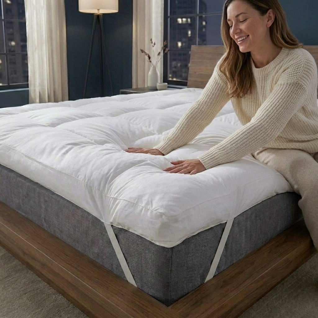 Cubre Colchón Topper Pillow 2 Plazas 150x200cm 10cm Extra Confort