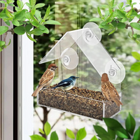 Comedero para Pájaros de Ventana con Ventosa