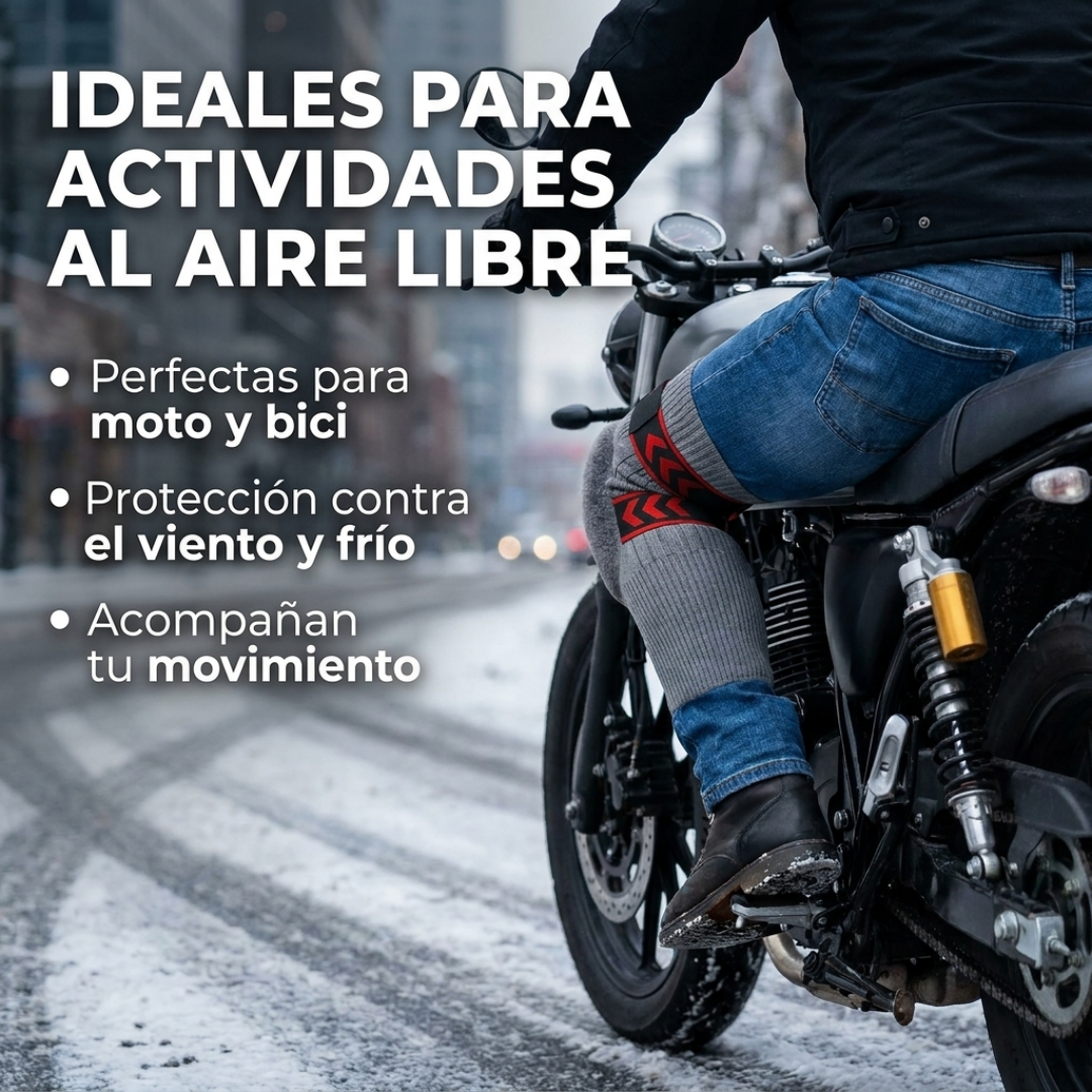 Rodilleras Abrigadas Térmicas Largas para Invierno