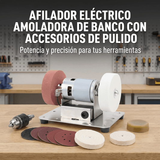 Kit Completo Afilador Eléctrico Amoladora De Banco - Muy Moderna Uruguay