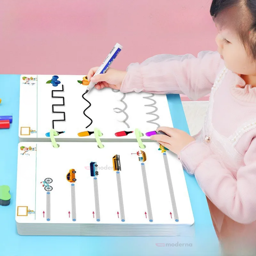 Libro Montessori De Escritura Y Dibujo 64 Páginas