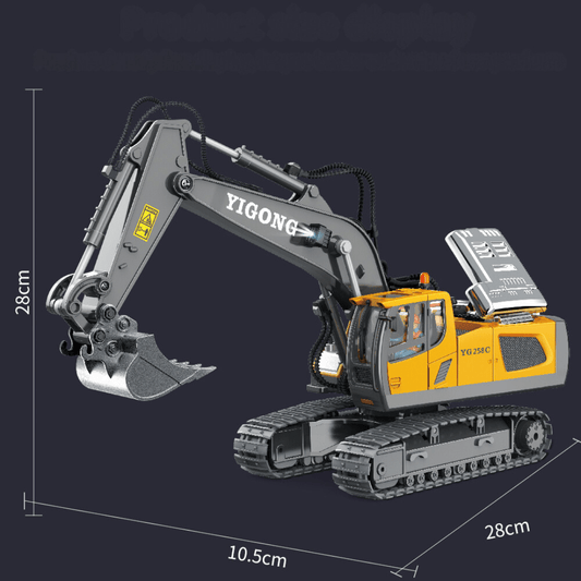 Juguete Excavadora Realista Con Brazo Control Remoto - Muy Moderna Uruguay