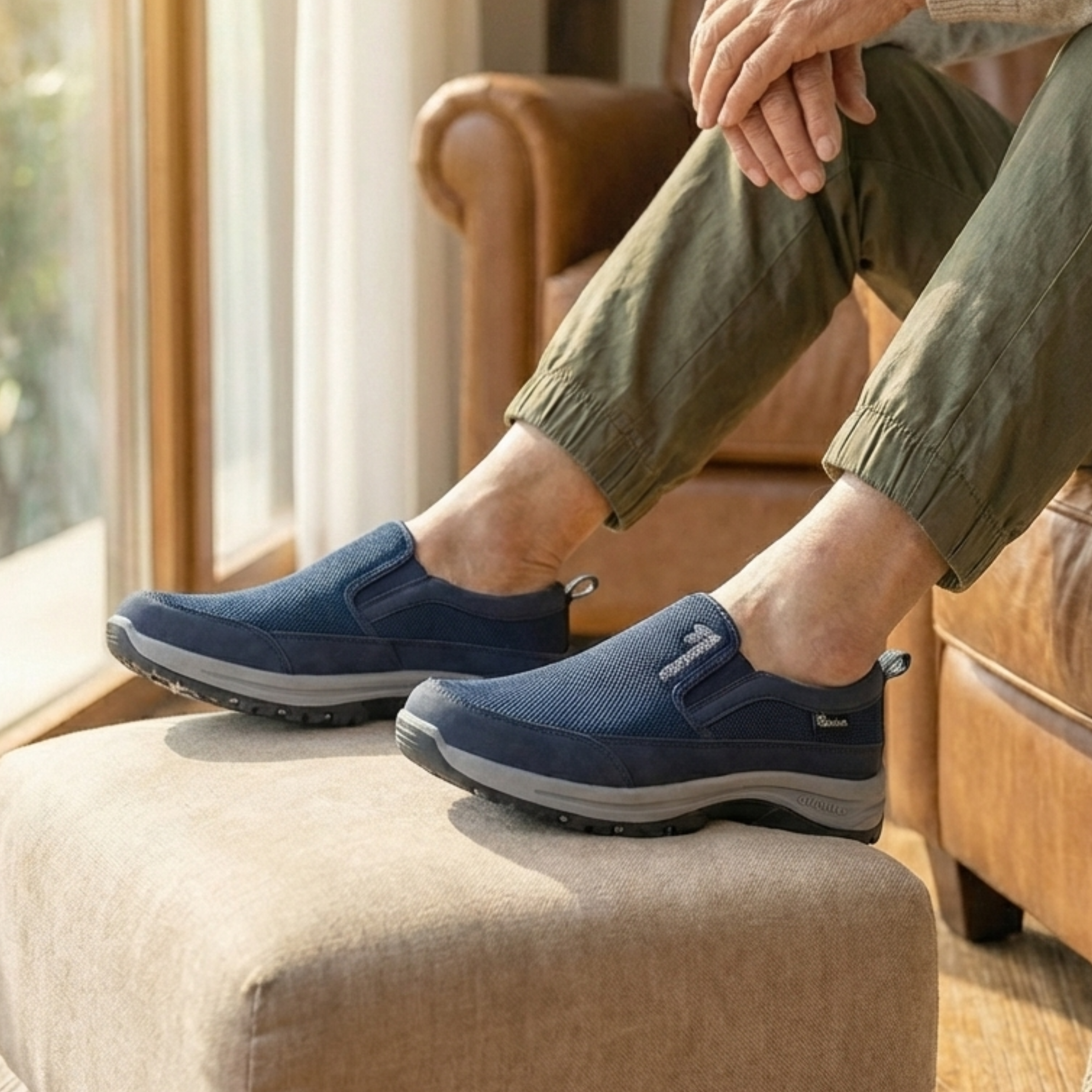 Championes Ortopédicos Sin Cordones Livianos Para Caminar