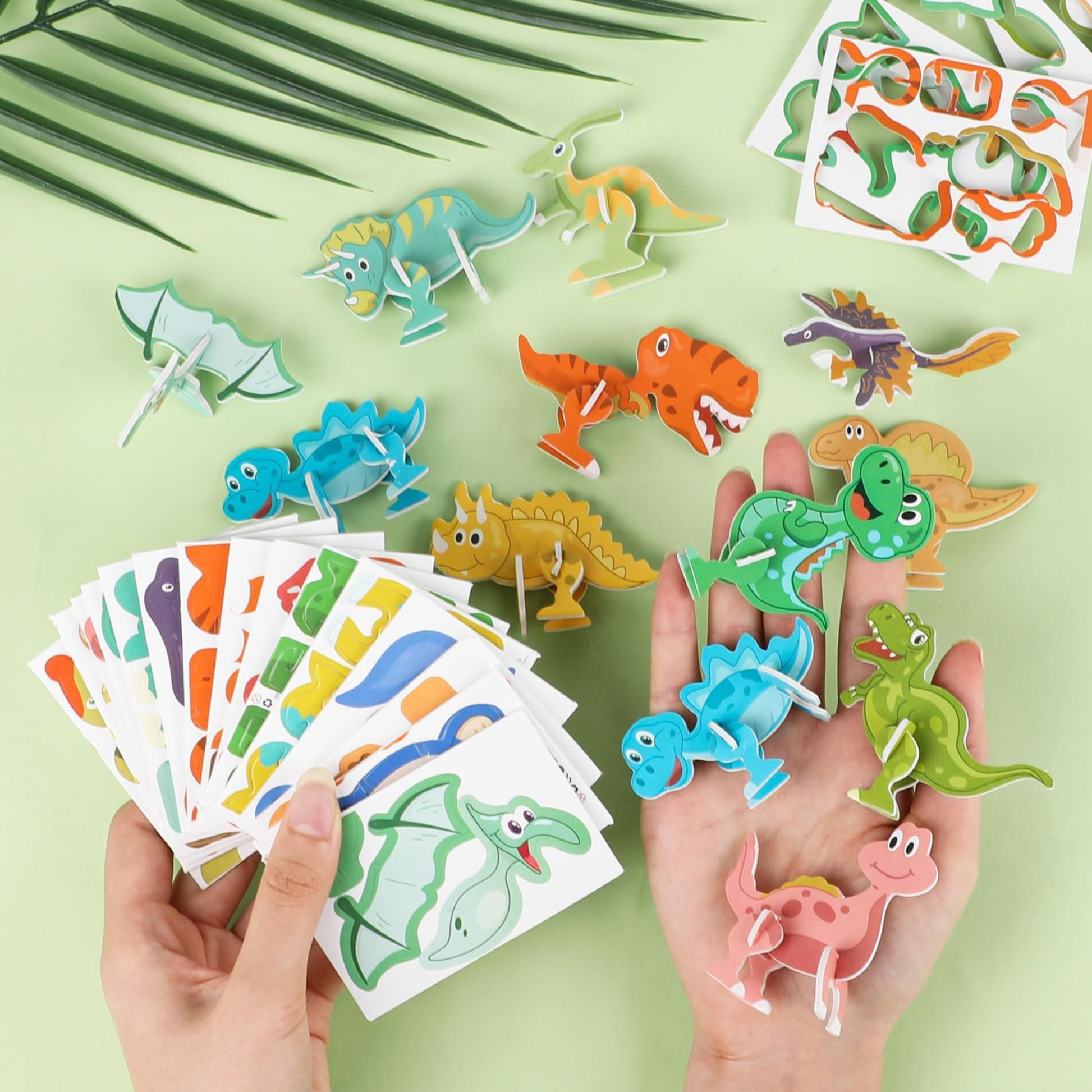 Figuras Para Armar Animales Y Dinosaurios 3d Juguete Pack 60