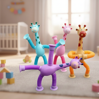 Set 4 Jirafas Pop Tube Juguete Sensorial Antiestrés