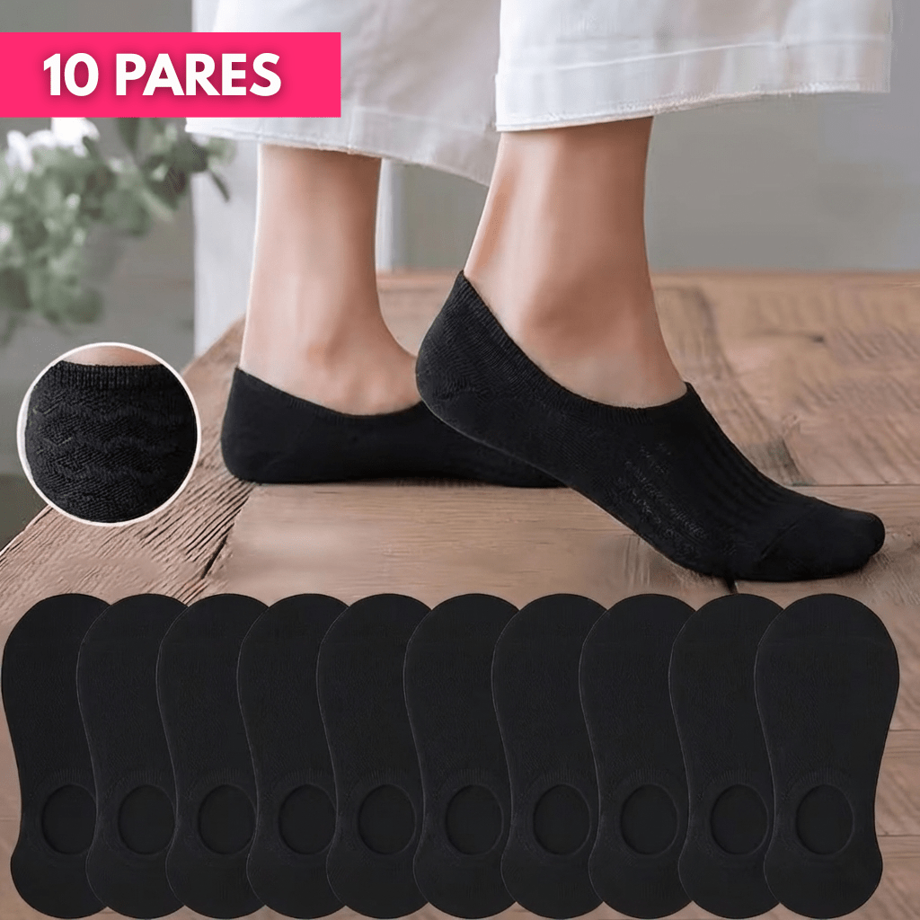 10 Pares De Soquetes Medias Invisibles De Algodón Para Mujer - Muy Moderna Uruguay