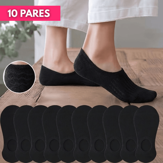 10 Pares De Soquetes Medias Invisibles De Algodón Para Mujer - Muy Moderna Uruguay