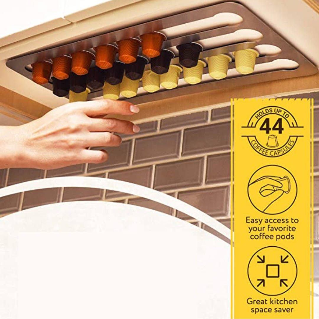 Soporte Adhesivo para Capsulas de Café Compatible con Nespresso