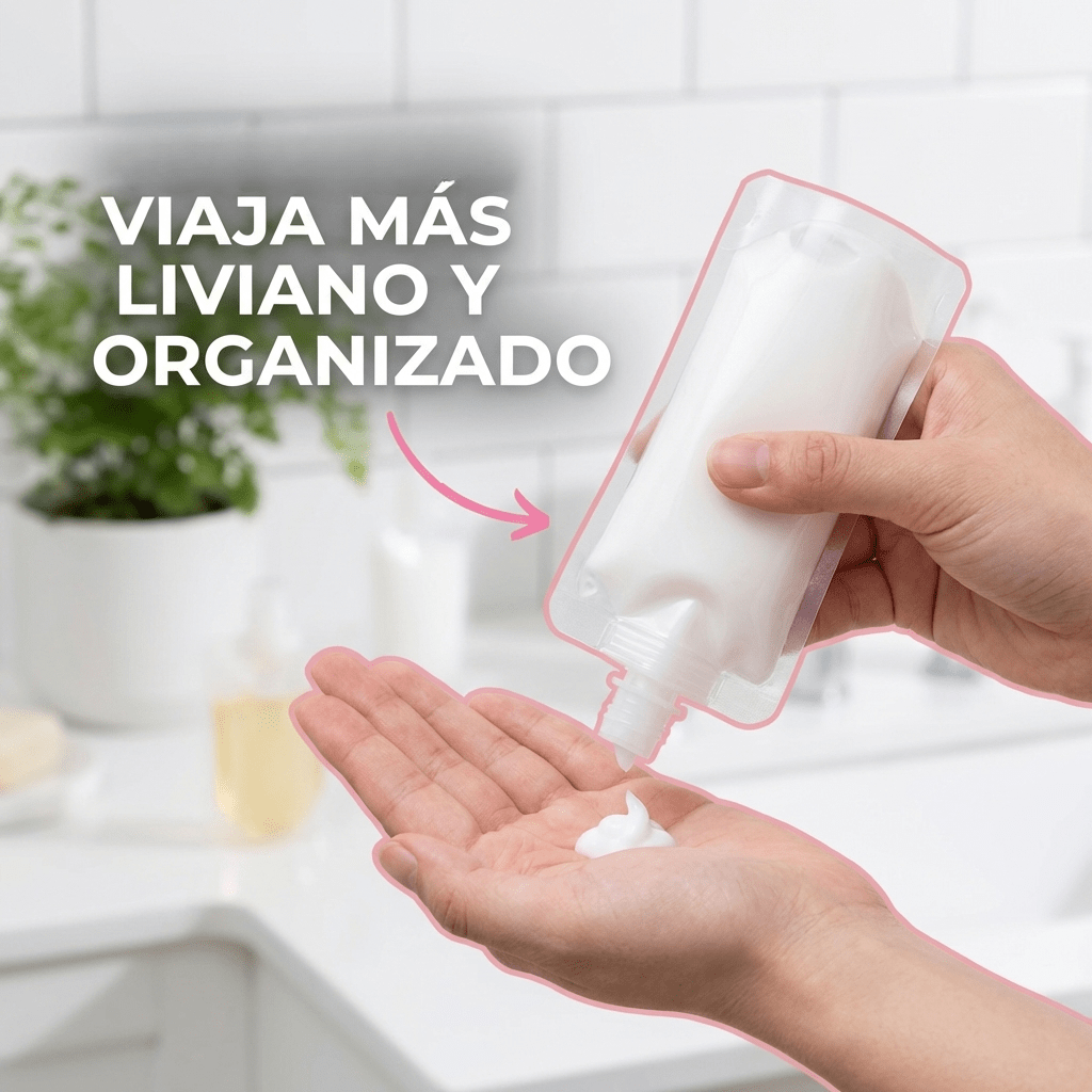 Pack x5 Botellitas de Viaje Reutilizables - Muy Moderna Uruguay