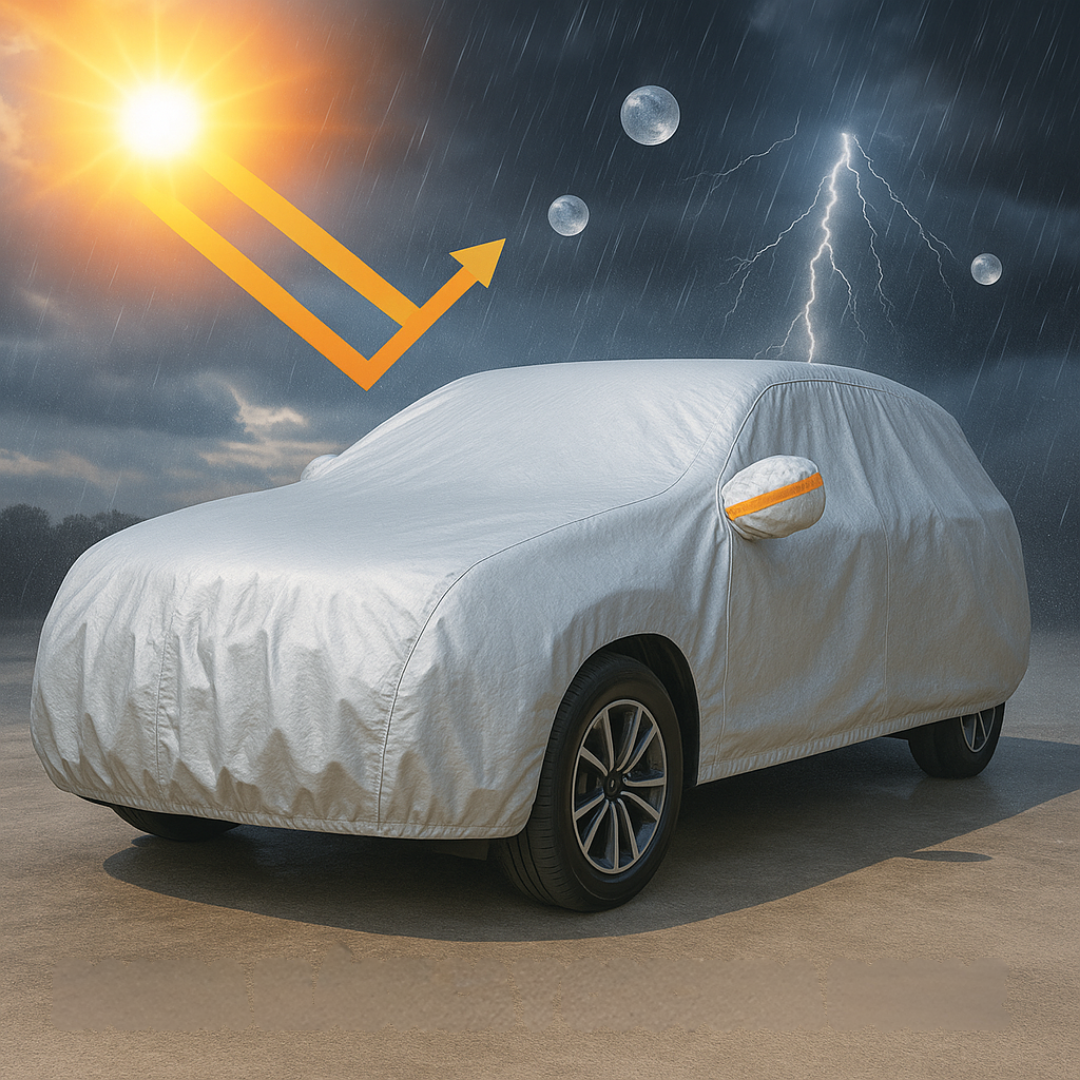 Funda Cubre Autos Impermeable Protección Sol Lluvia Rayones