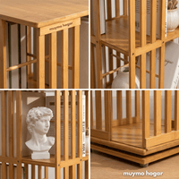 Estanteria de Bambu Giratoria - muymo hogar