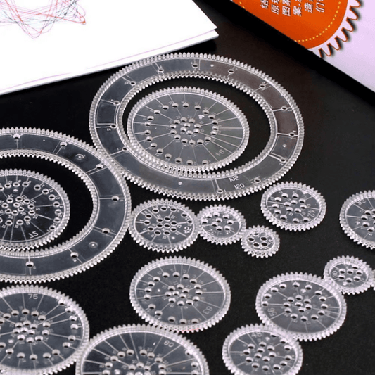Kit De Dibujo Espirógrafo 22 Piezas Engranajes Juguete Educativo - Muy Moderna Uruguay