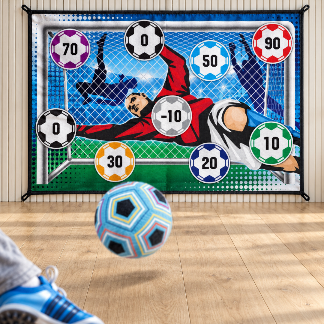 Alfombra de Fútbol con Pelota de Velcro 150x100 cm
