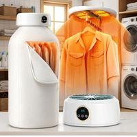 Secador de Ropa Portátil Colgante 600W con Control Remoto