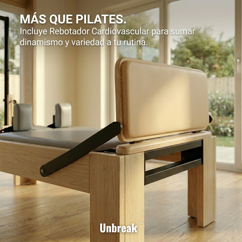 Cama Pilates Reformer Plegable Profesional Con Accesorios Unbreak™